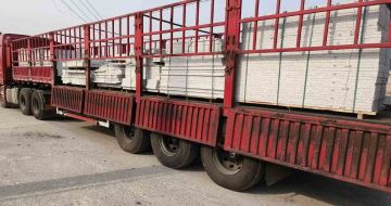 黄石 白麻荔枝面外墙干挂，工厂装车日常