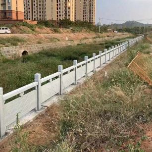 黄石 白麻河道栏杆效果展示图