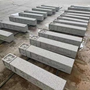 黄石 白麻方柱雕花防水