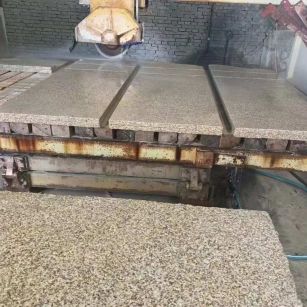 黄石 黄金麻荔枝面成品板加工