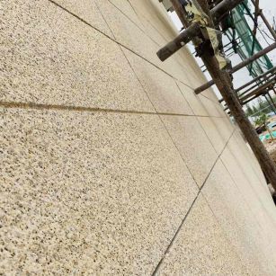 黄石 黄金麻花岗岩荔枝面外墙干挂石材效果示例