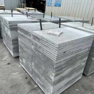 黄石 白麻光面干挂成品