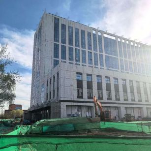 黄石 白麻花岗岩石材外墙干挂