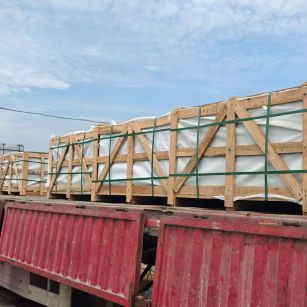 黄石 芝麻白花岗岩地铺石出口专车-泰国游