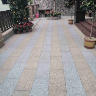 黄石 黄金麻白麻荔枝面庭院铺装展示