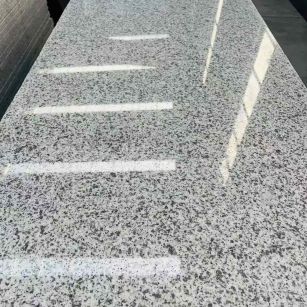 黄石 白麻花岗岩光面毛板