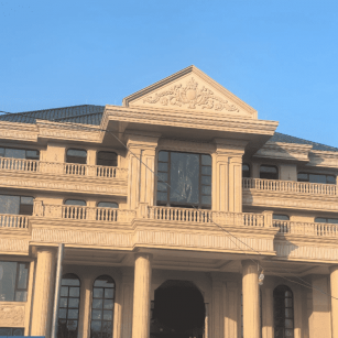 黄石黄金麻别墅外墙干挂石材效果示例