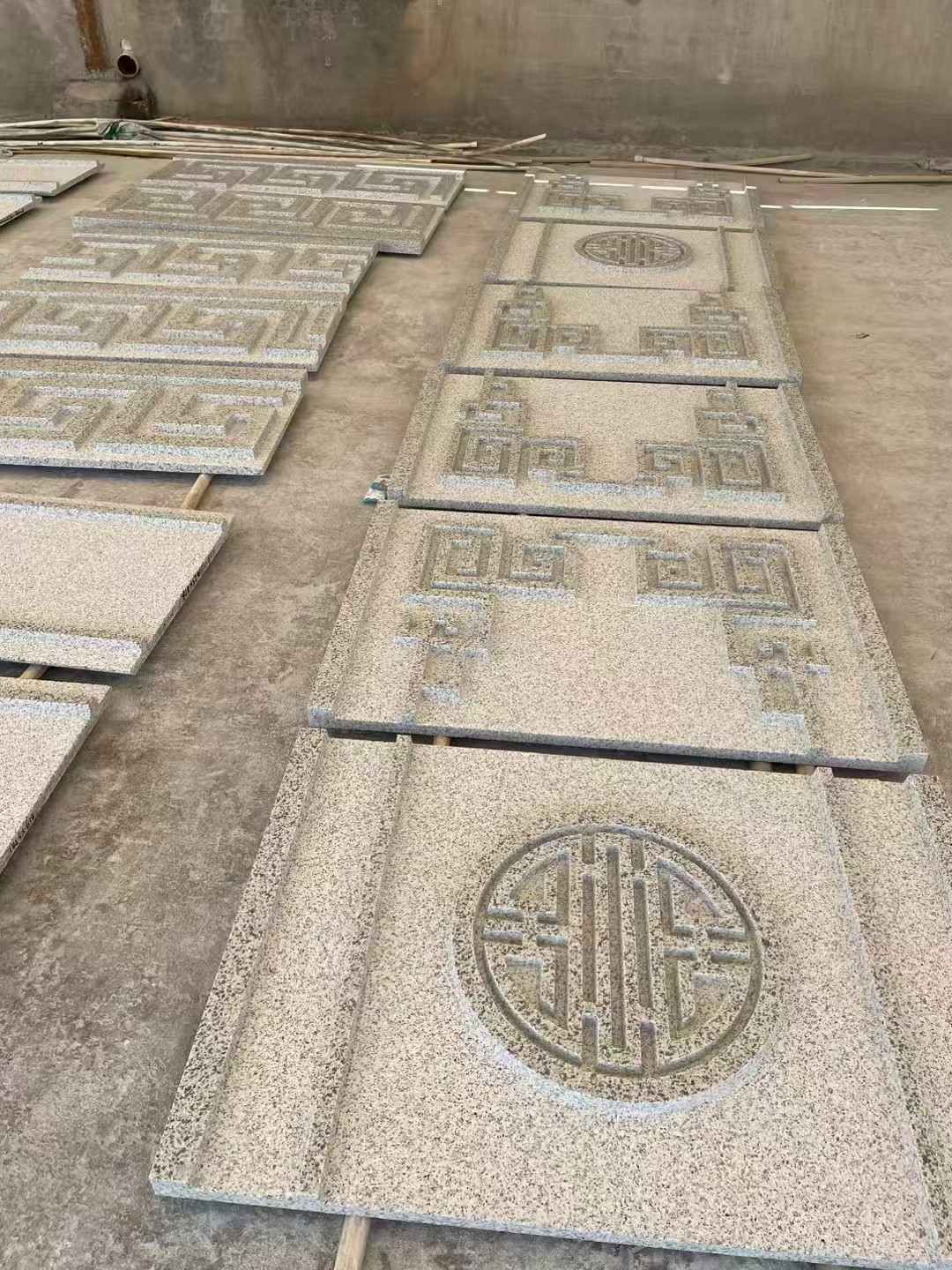 黄石 白麻花岗岩外墙立面雕刻板