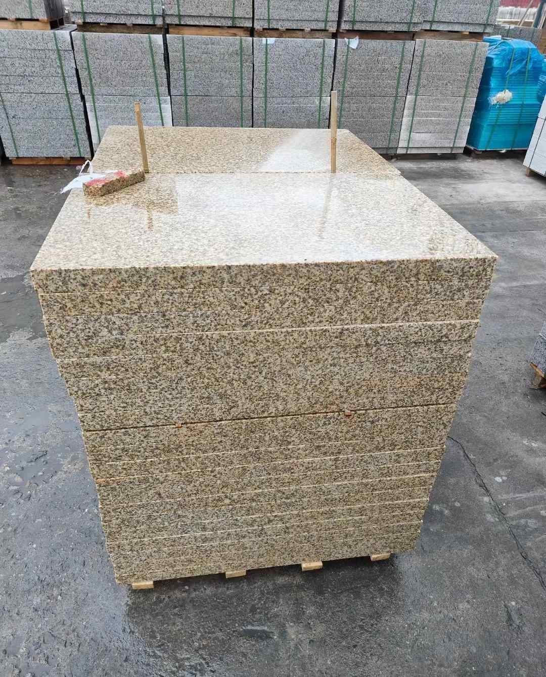 黄石 湖北黄金麻花岗岩石材荔枝面外墙石材