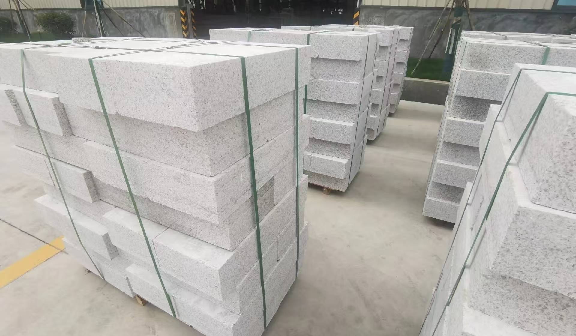 黄石 白麻花岗岩路沿石，立缘石，平缘石，路牙石，道牙石，马路牙子等